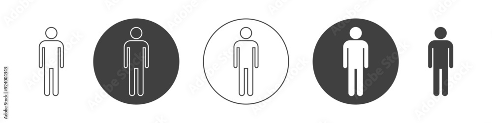 man icon on white background. man icon on white background.