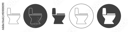 toilet icon on a white background.