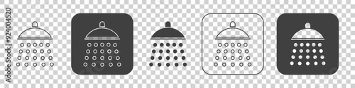 shower icon on a white background.