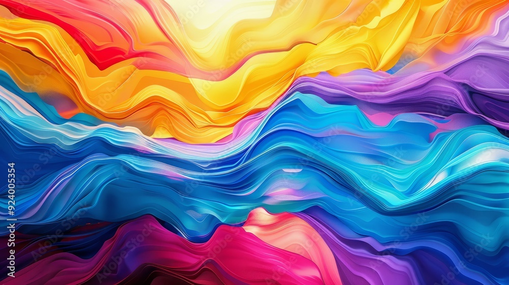 Abstract Wave Of Colors Abstract Wave Of Colors