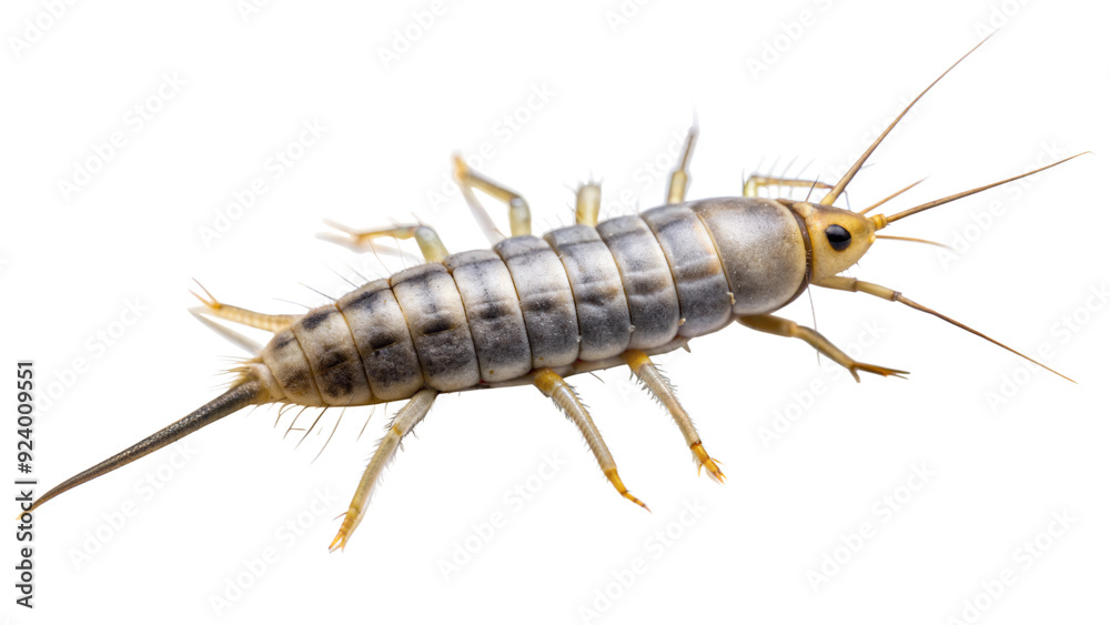 silverfish on a transparent background silverfish on a transparent background