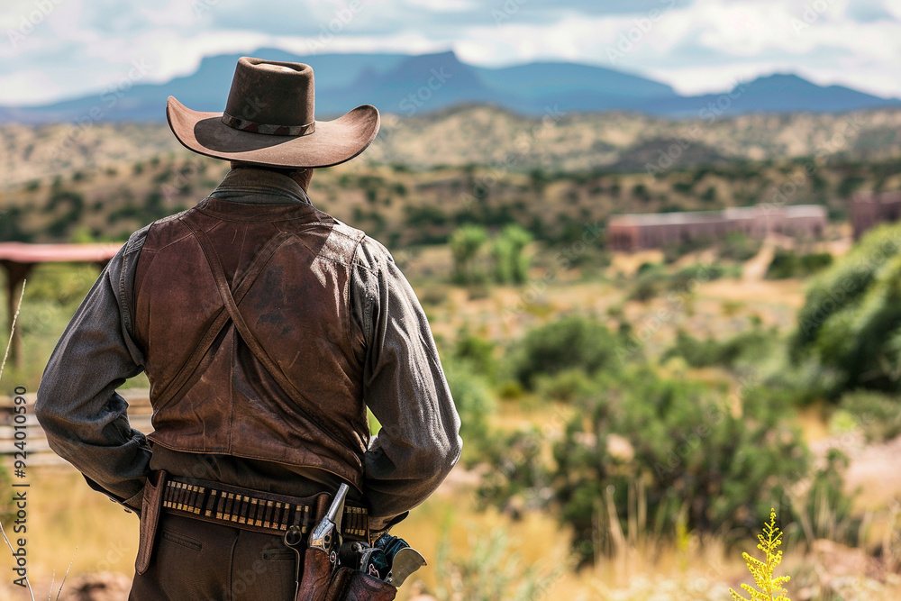 Cowboy Looking at the Horizon Cowboy Looking at the Horizon