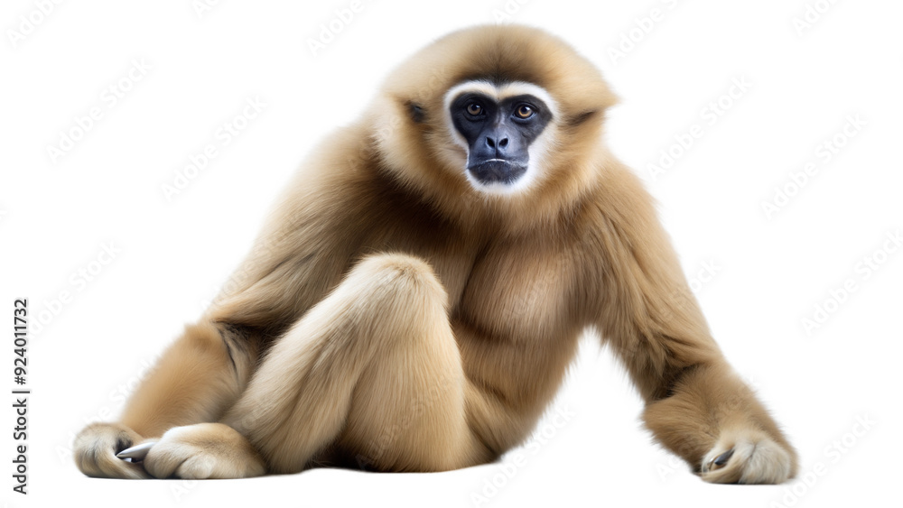 Fototapeta premium gibbon on a transparent background