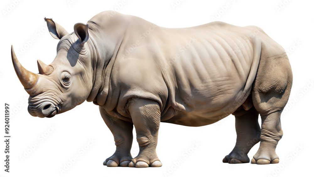 Fototapeta premium rhinoceros on a transparent background