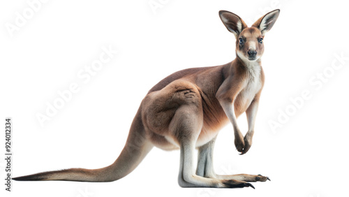 kangaroo on a transparent background photo