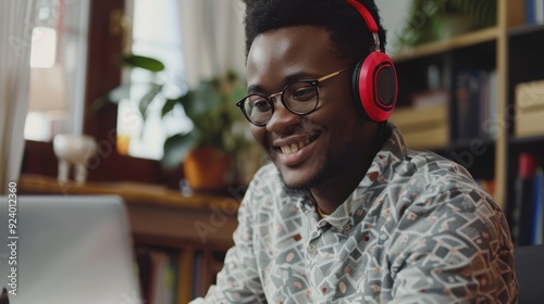 The man with headphones