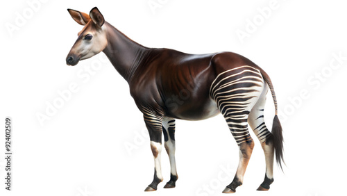 Fototapeta okapi on a transparent background