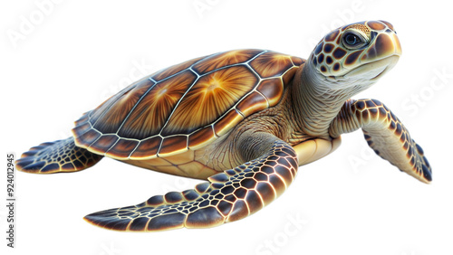 sea turtle on a transparent background