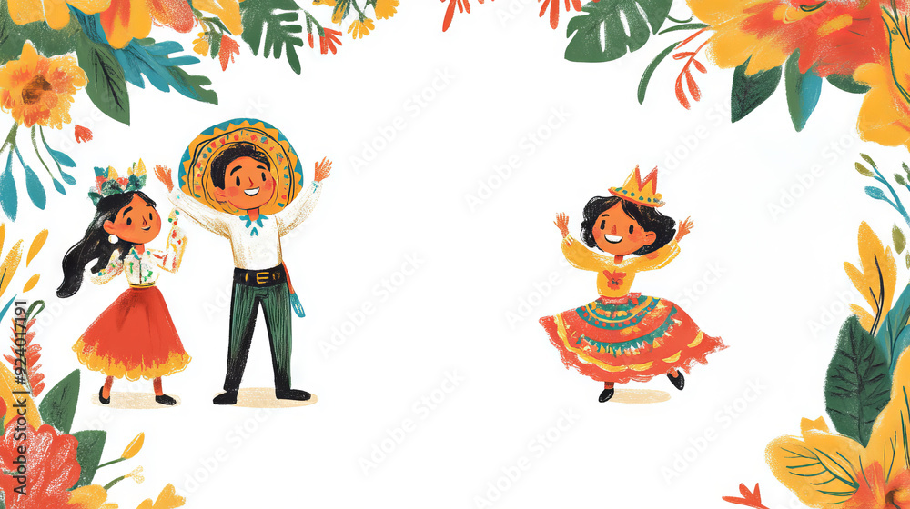 Fototapeta premium Hispanic Heritage Month graphics