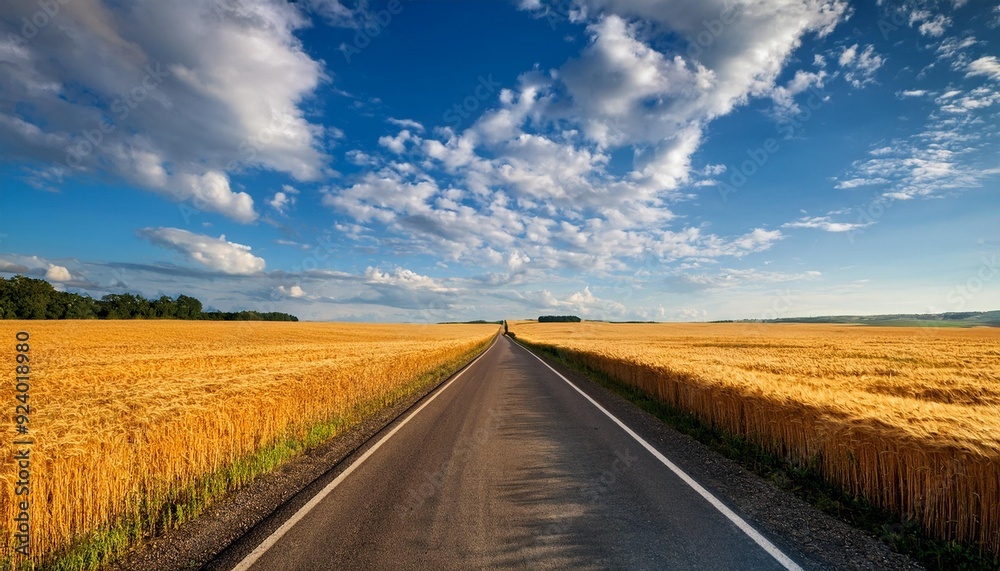 Naklejka premium road to the sky