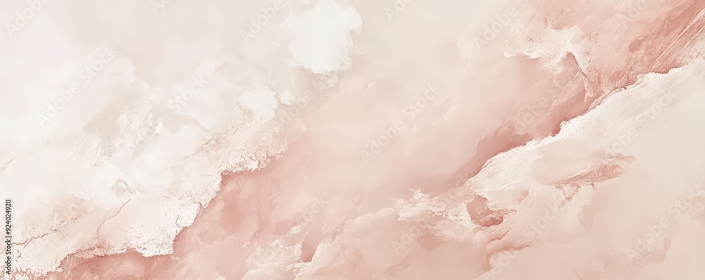 Fototapeta premium Gentle Abstract Background with Soft Beige and Blush Pink Tones