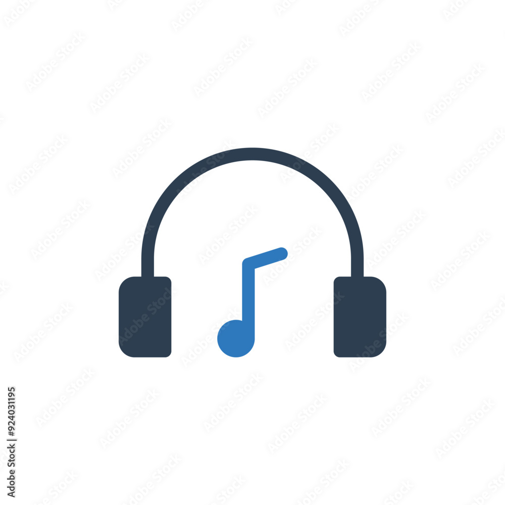 Headphone Music Icon - Customer Support Icon Headphone Music Icon - Customer Support Icon