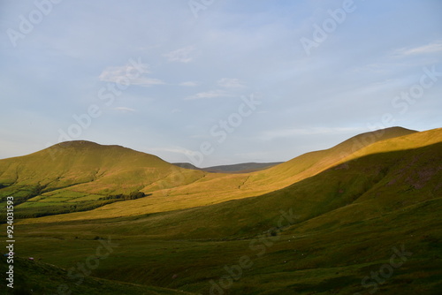 Sunset in Galty Mountains, Galtee Mountains, Co. Tipperary, Ireland