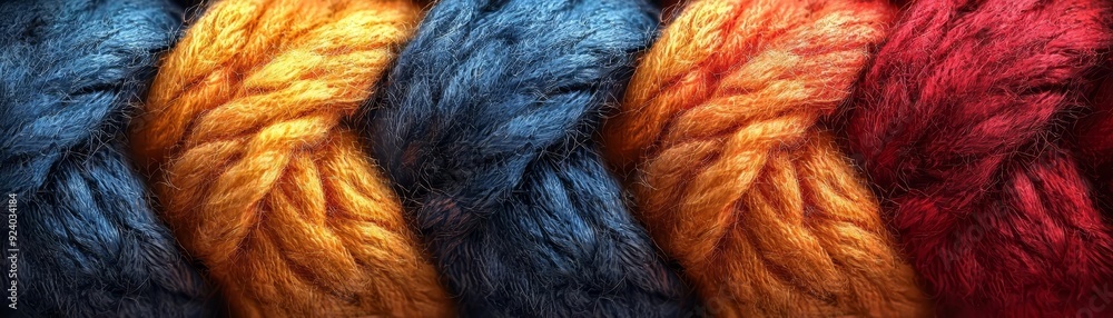 Fototapeta premium Wool fabric texture, warm and fuzzy, flat design illustration