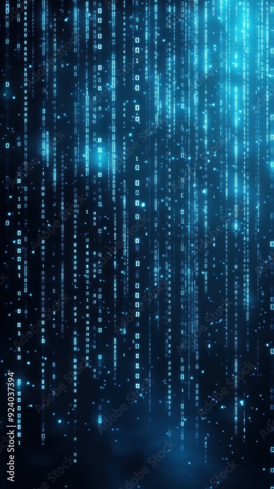 2D animated background of cascading binary code in a matrix-style, with numbers falling vertically across the screen, creating a tech-centric visual effect 2D animated background of cascading binary code in a matrix-style, with numbers falling vertically across the screen, creating a tech-centric visual effect