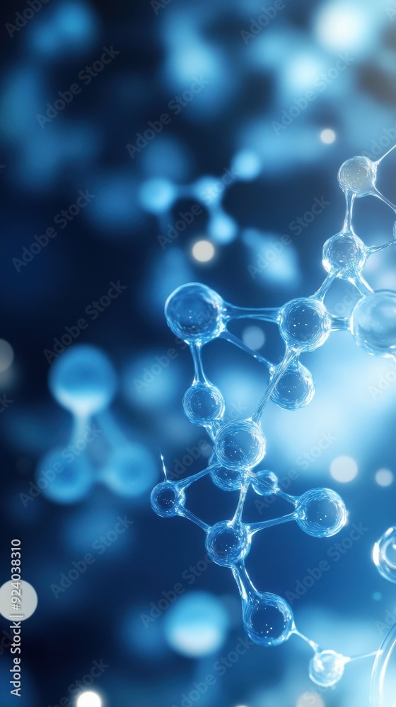 A 2D animation loop of chemical molecules bonding and interacting, with a smooth and rhythmic flow that visually represents biochemical processes, perfect for use in scientific presentations A 2D animation loop of chemical molecules bonding and interacting, with a smooth and rhythmic flow that visually represents biochemical processes, perfect for use in scientific presentations