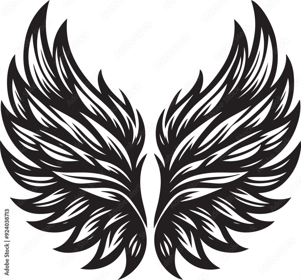 Obraz premium eagle with wings vector illustration