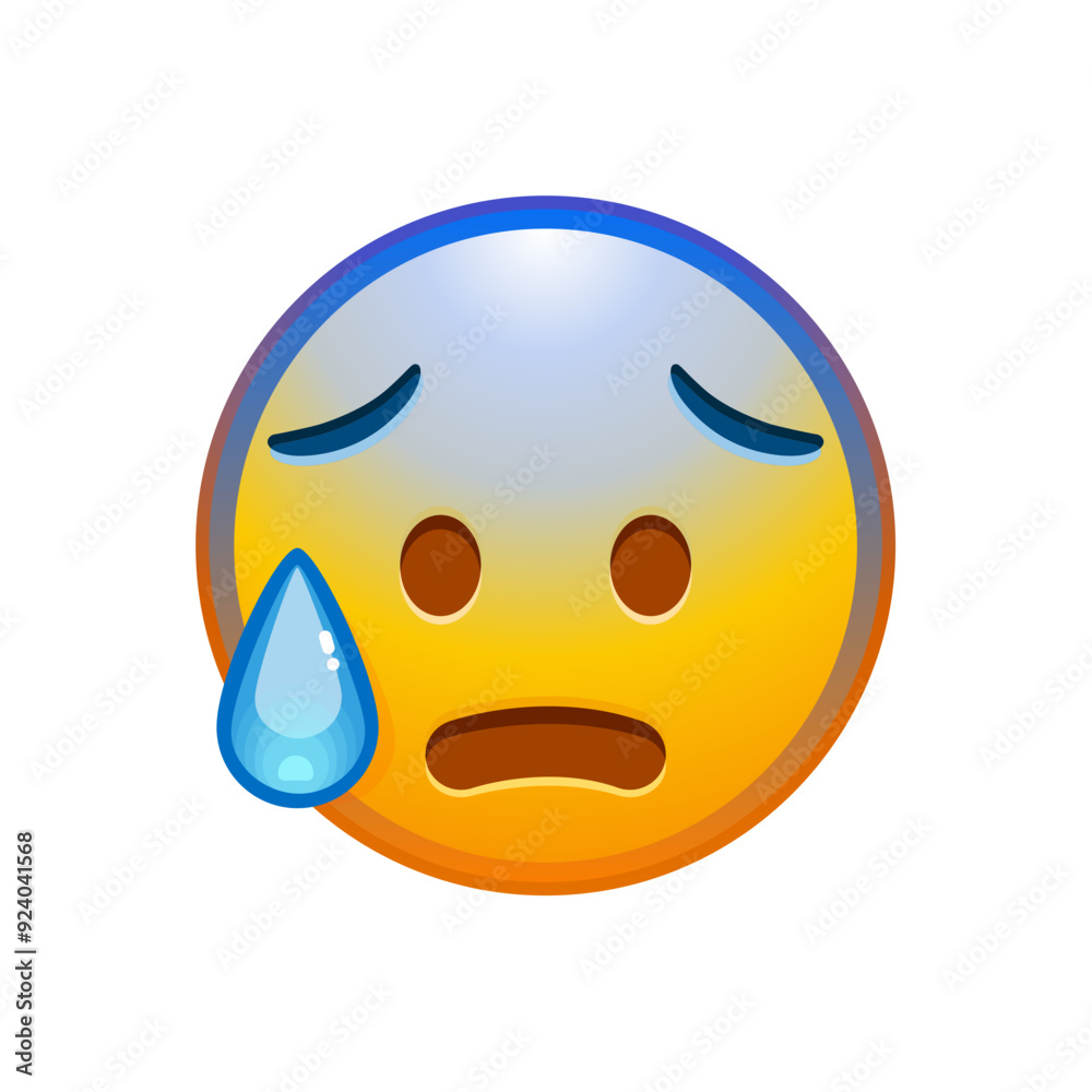 Fototapeta premium Crying Face Emoji