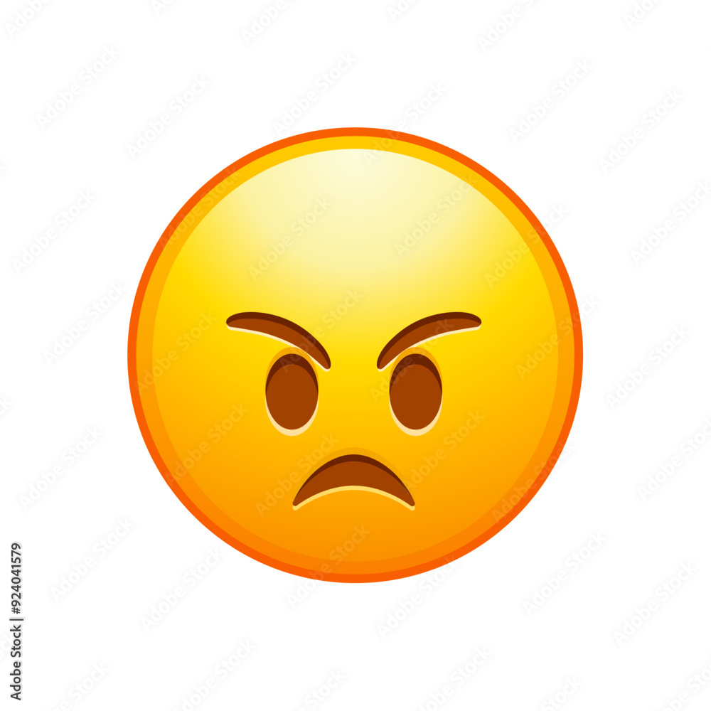 Fototapeta premium Angry Face Emoji