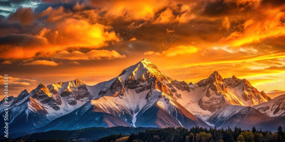 Sunset casting a warm glow over the majestic mountain peaks, sunset, mountains, sky, nature, beauty, landscape, colors Sunset casting a warm glow over the majestic mountain peaks, sunset, mountains, sky, nature, beauty, landscape, colors