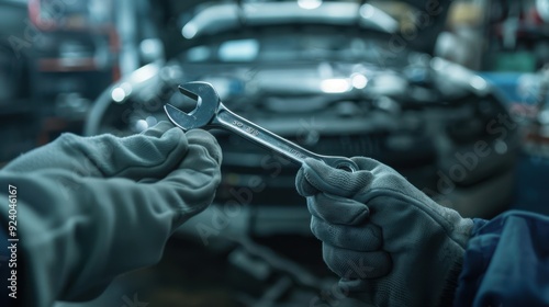 The mechanic's hand tools photo