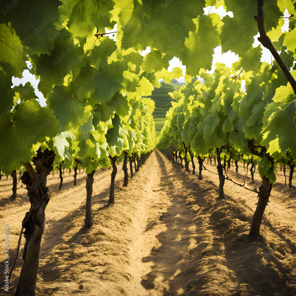 Fototapeta premium Plantação de uvas.