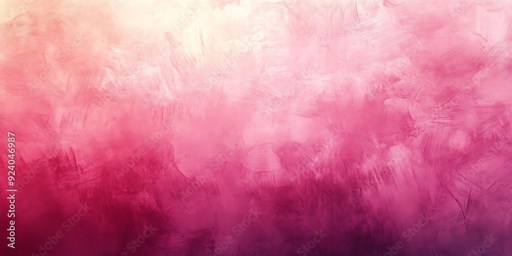 Obraz premium A pink background with a pink and white brush stroke, Textured pink background with a subtle grainy effect.