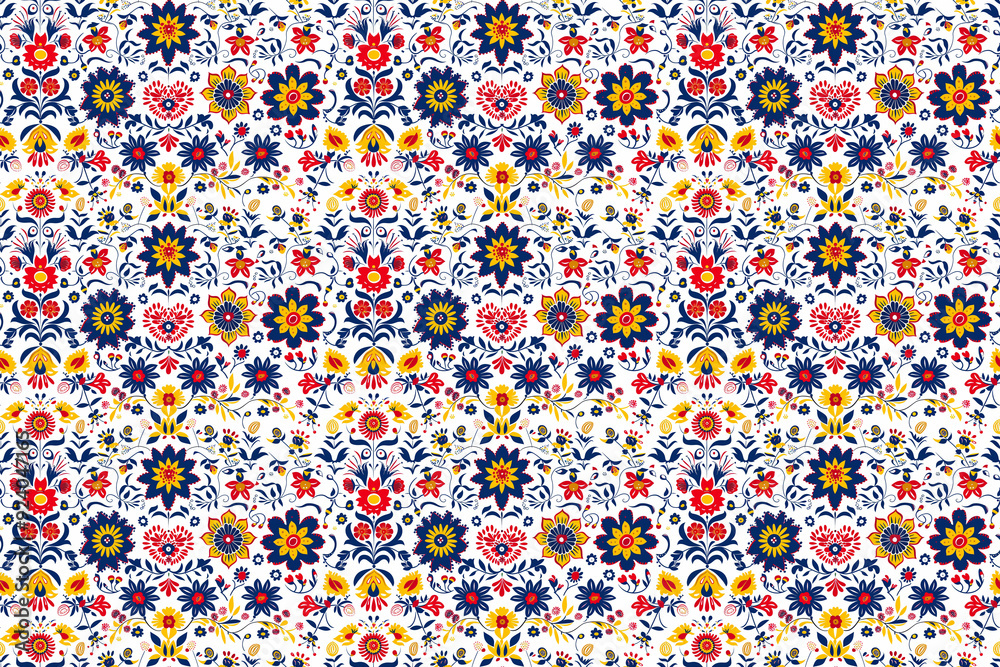 polish folk seamless texture pattern. background for cloth polish folk seamless texture pattern. background for cloth
