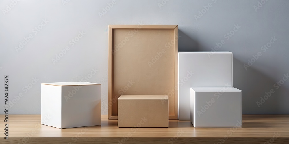 Simple box display mockup with customizable design options for branding and product showcasing, packaging, box, display Simple box display mockup with customizable design options for branding and product showcasing, packaging, box, display