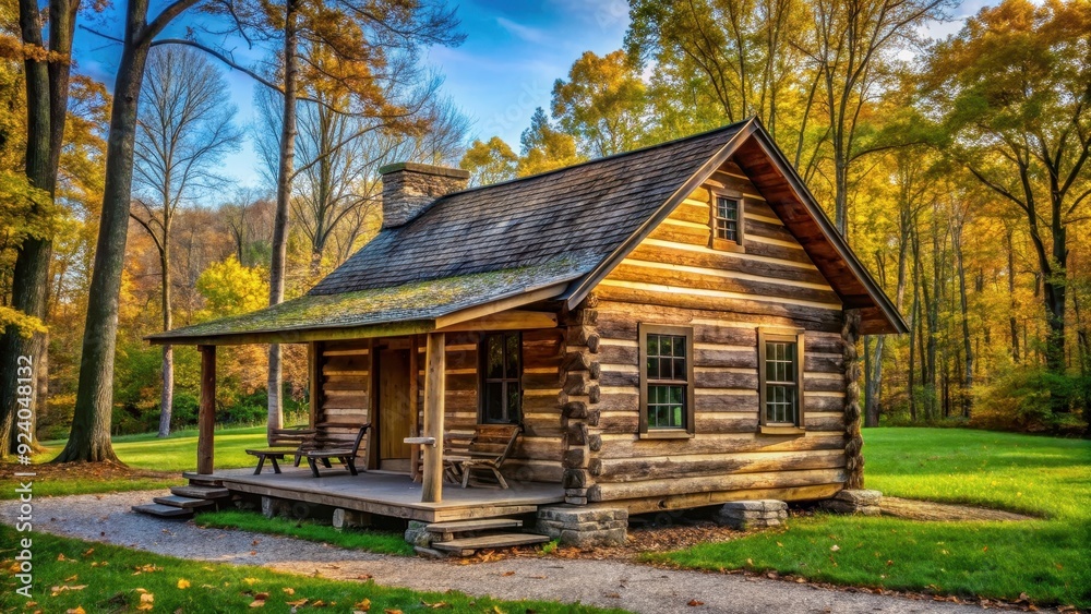 Cozy log cabin nestled in LaGrange County Park, Indiana , cabin, rustic, nature, countryside, park, LaGrange County, Indiana Cozy log cabin nestled in LaGrange County Park, Indiana , cabin, rustic, nature, countryside, park, LaGrange County, Indiana