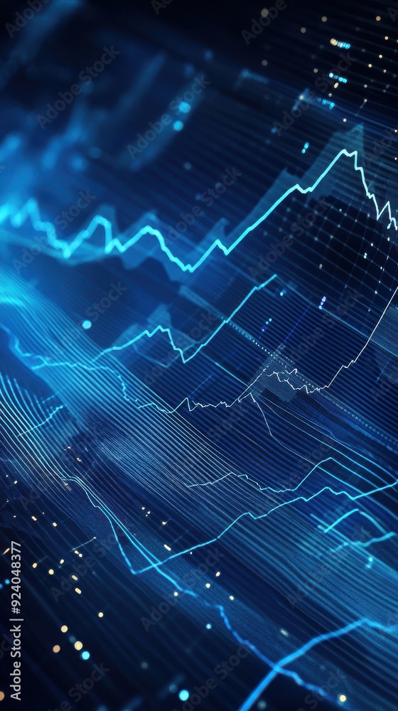 Animated 3D background featuring layers of transparent financial graphs and data visualizations, moving harmoniously to create a visually engaging and informative backdrop Animated 3D background featuring layers of transparent financial graphs and data visualizations, moving harmoniously to create a visually engaging and informative backdrop