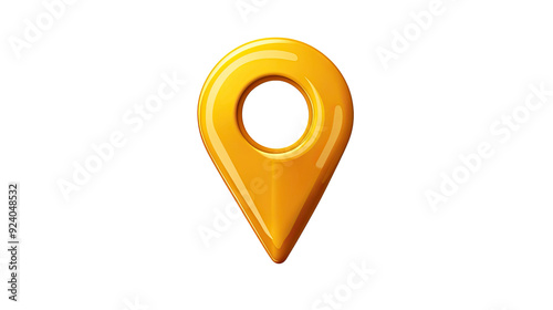 Obraz na płótnie Location pin transparent background w salonie