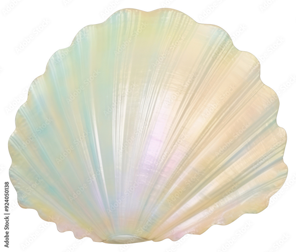 Fototapeta premium PNG Iridescent seashell home decor