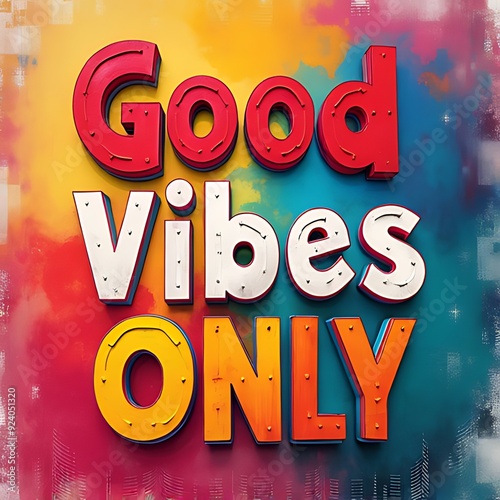 Good Vibes Only (T-shirt Design Motivational Quote, Illustartion,Typography,Banner,Poster)