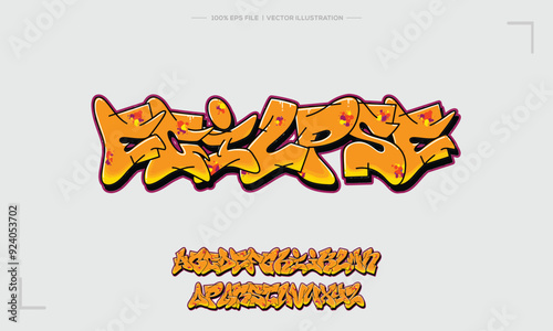 Modern Abstract t Art Graffiti Style Vector Illustration