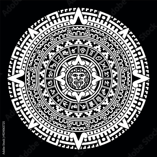 Calendario Solar Moderno tipo Azteca