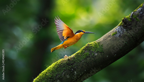 Bird in forest 