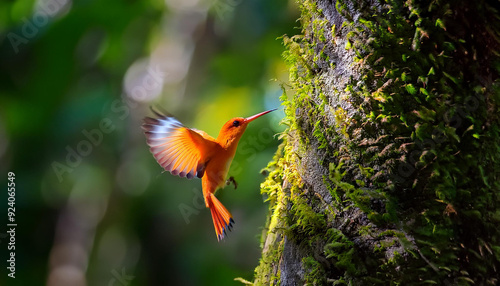 Bird in forest 