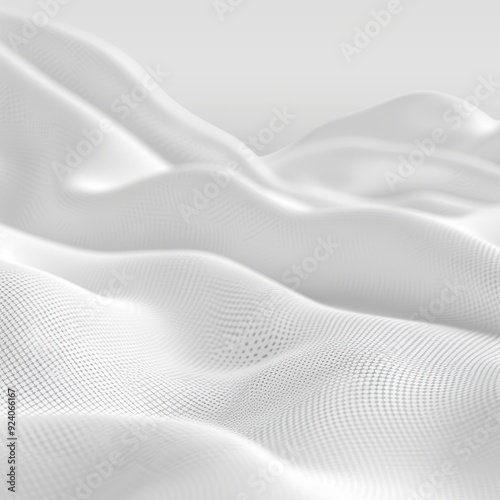 Wallpaper Mural Abstract White Fabric Texture Background, Smooth Elegant White Cloth, Wavy Clean Simple Background Torontodigital.ca