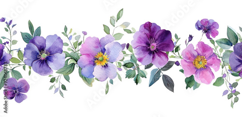 PNG  Purple flower nature plant white background. photo