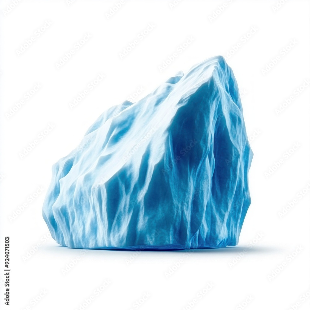 Fototapeta premium Isolated Iceberg on White Background