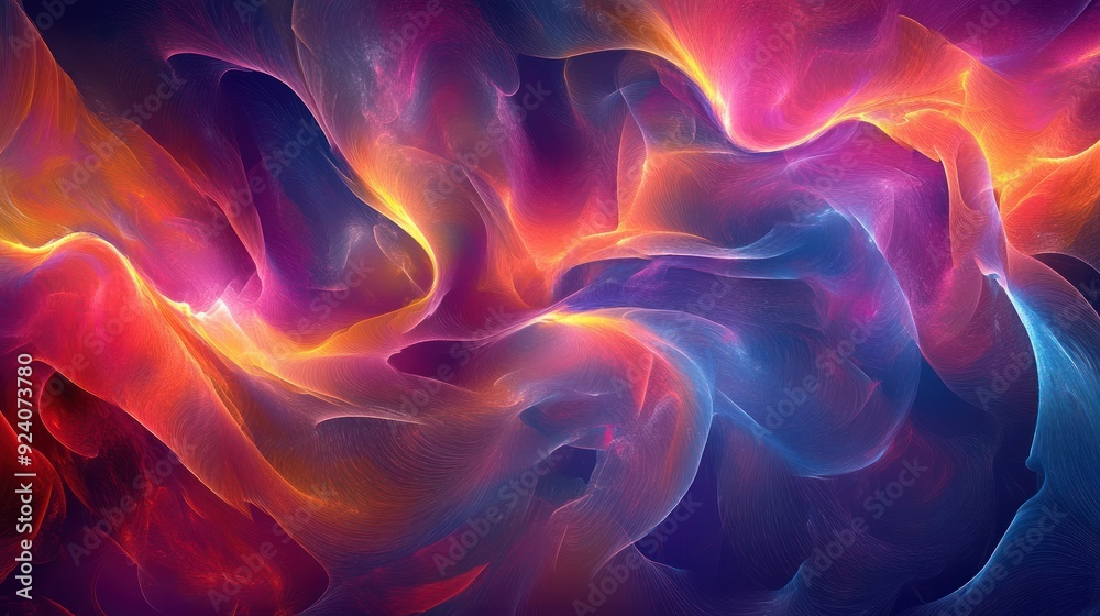 Abstract Swirling Colors