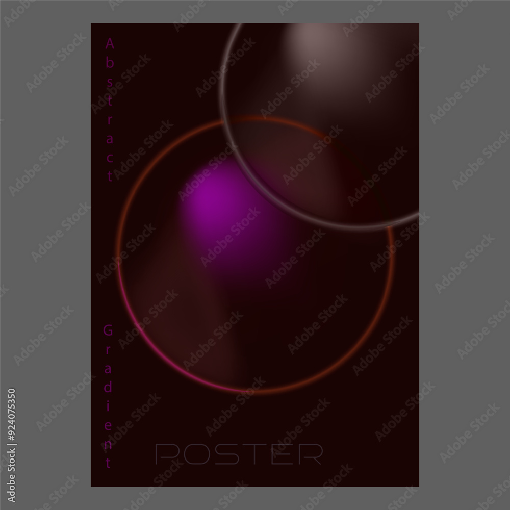 Fototapeta premium Gradient background. Template for social media, poster, cover, banner, interior design and creative idea