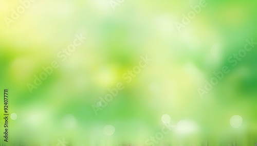 spring light green blur background, glowing blurred design, summer background for design wallpaper, Generative AI