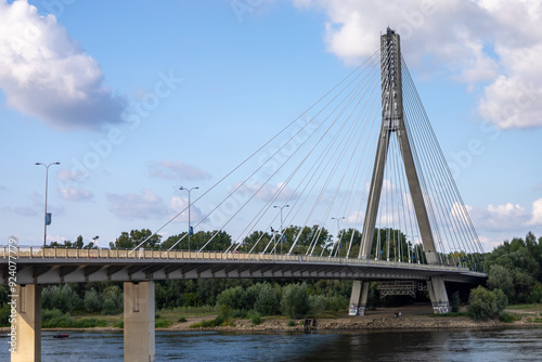 Warsaw, Poland, Europe, 5 August 2024: Churches, historical buildings and streets