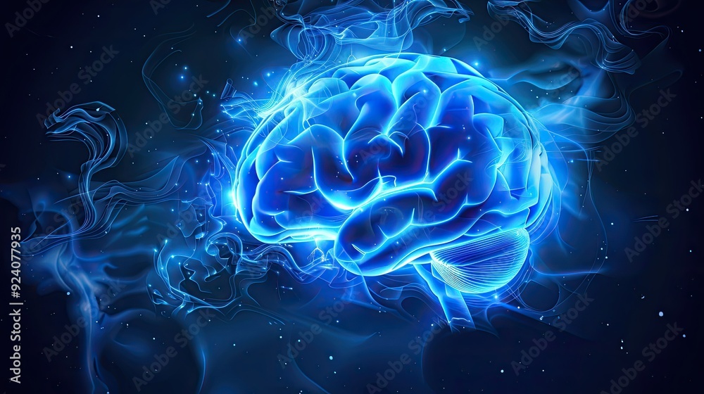 brain technology with elegant background AI generated brain technology with elegant background AI generated