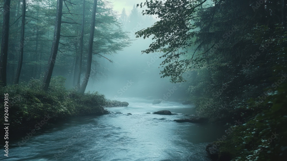 Mystical Forest River
