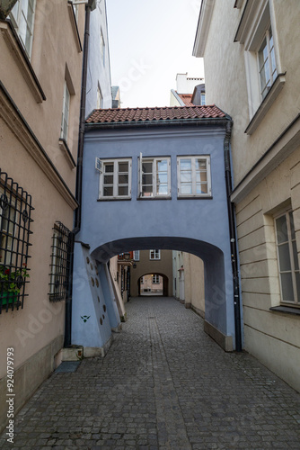 Warsaw, Poland, Europe, 5 August 2024: Churches, historical buildings and streets