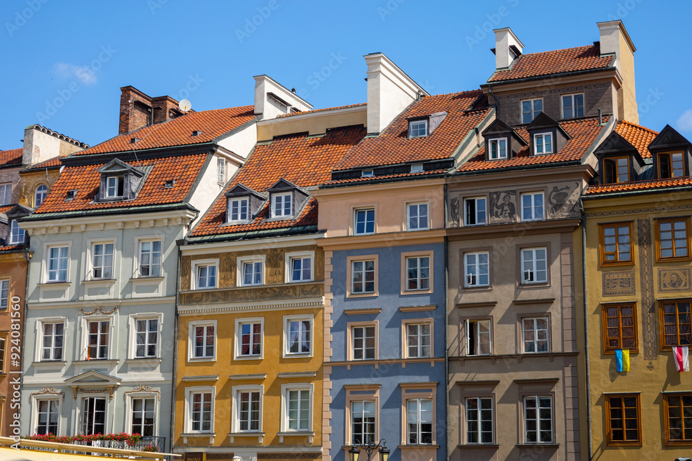Warsaw, Poland, Europe, 5 August 2024: Churches, historical buildings and streets Warsaw, Poland, Europe, 5 August 2024: Churches, historical buildings and streets