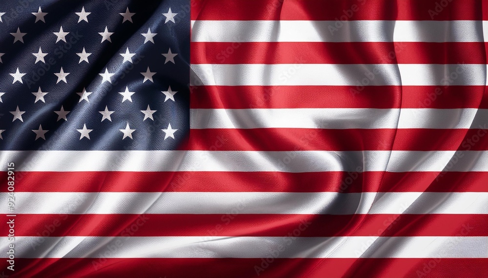 american flag in the wind